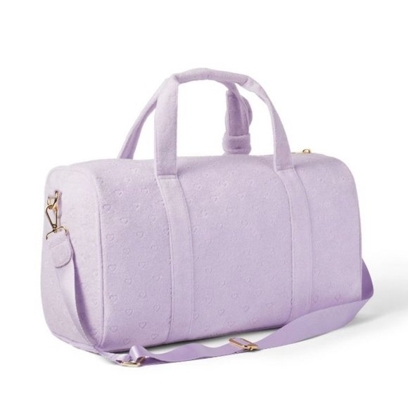 Stoney Clover Lane Handbags - Terry Cloth Embossed Mini Hearts Duffle Bag - Stoney Clover Lane x Target Light